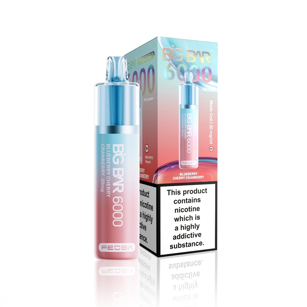 Buy Wholesale Feoba Big Bar 6000 Puffs Prefilled Vape (Box of 5)