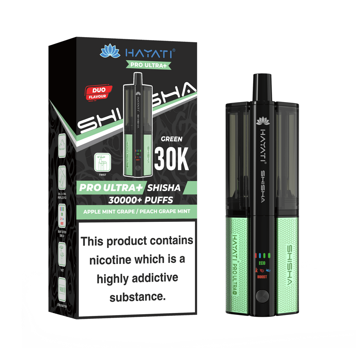 Buy Wholesale Hayati Pro Ultra Plus Shisha 30k Vape Kit Box of 5