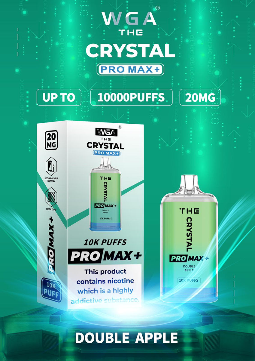 The Crystal Pro Max + Plus 10k Disposable Vape Vapeukwholesale