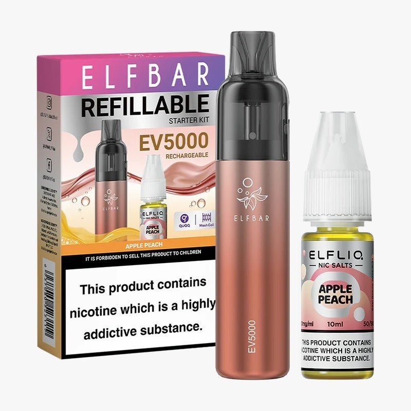 Buy Elf Bar EV5000 Starter Kit & Elfliq Nic Salt– vapeukwholesale