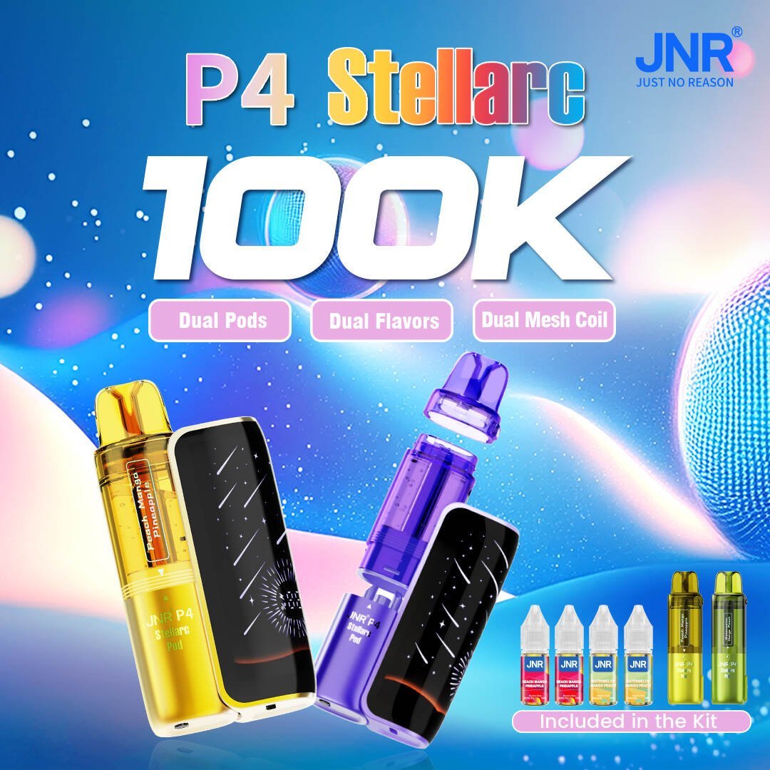 Buy Wholesale JNR P4 Stellarc 100K Refillable Vape Kit Pack of 3 Buy Wholesale JNR P4 Stellarc 100K Refillable Vape Kit Pack of 3