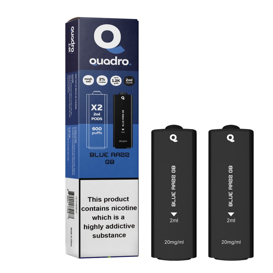 Buy Wholesale 4 in 1 Quadro 2400 Puffs Replacement Pods - Box of 10 Buy Wholesale 4 in 1 Quadro 2400 Puffs Replacement Pods - Box of 10
